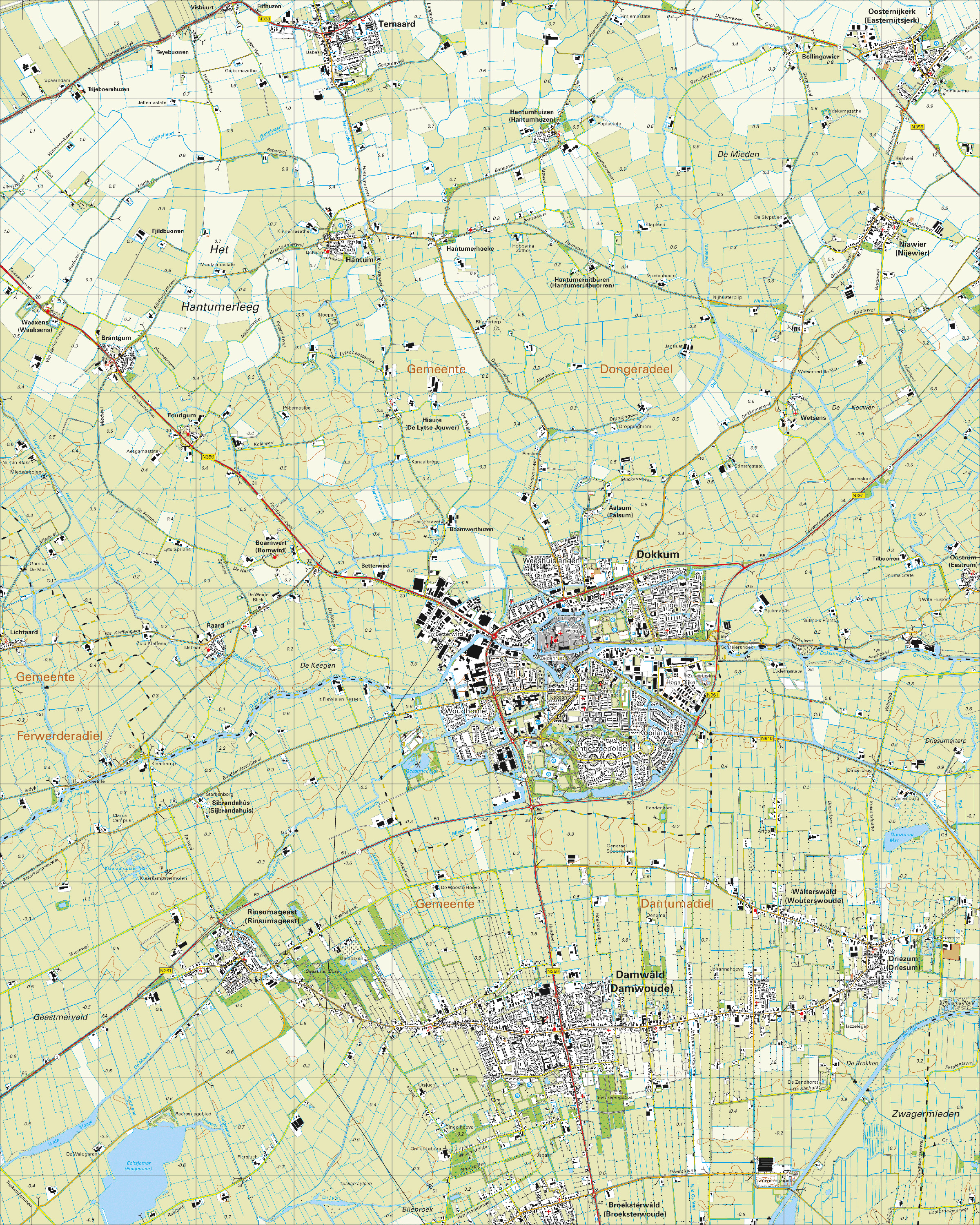 Digitale Topografische Kaart 6B Dokkum | Kaarten En Atlassen.nl