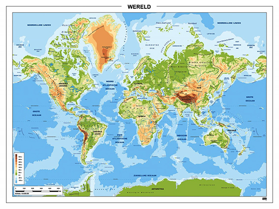 Wereldkaarten in een notendop | Kaarten en Atlassen.nl