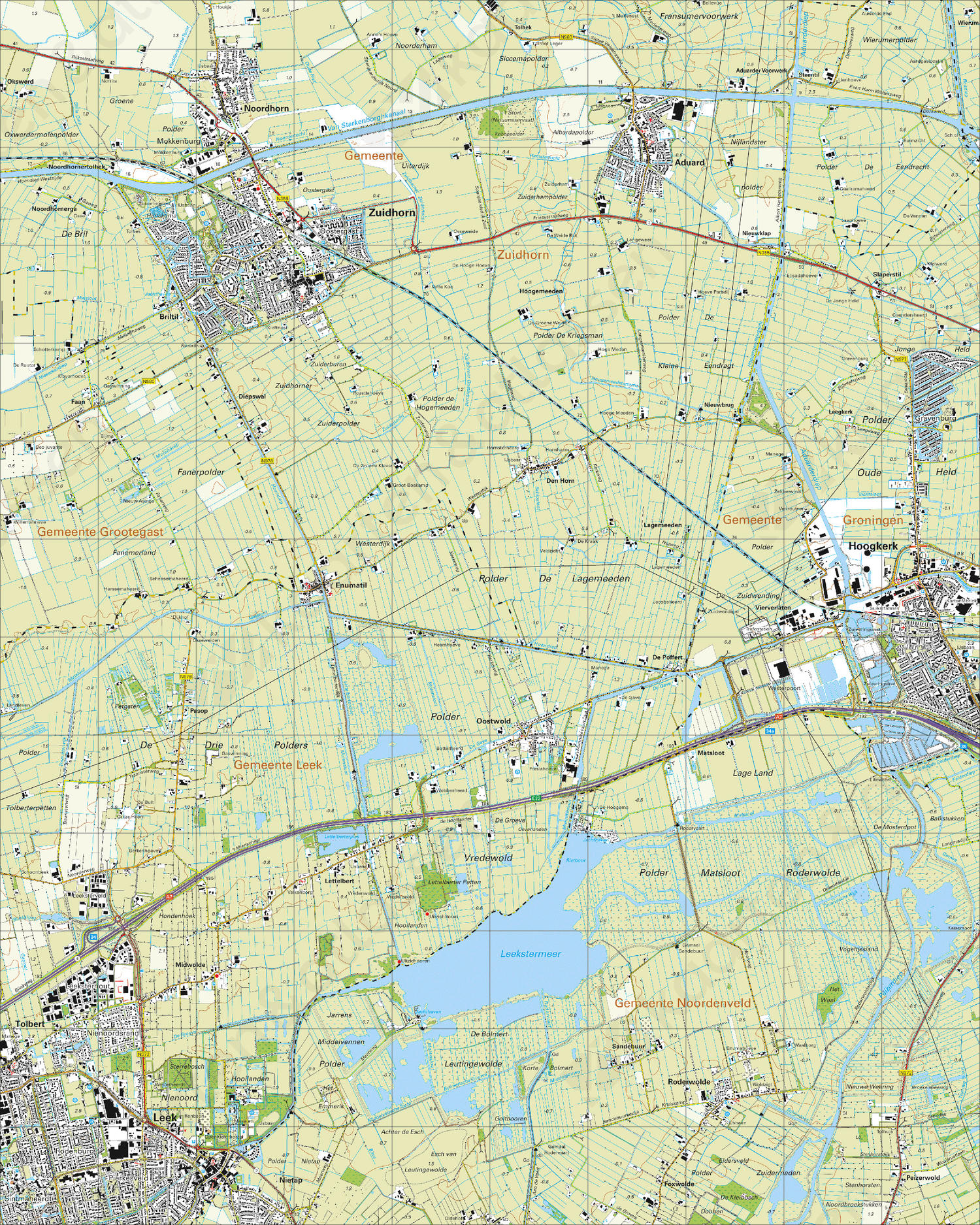 Digitale Topografische Kaart 7C Hoogkerk | Kaarten en ...