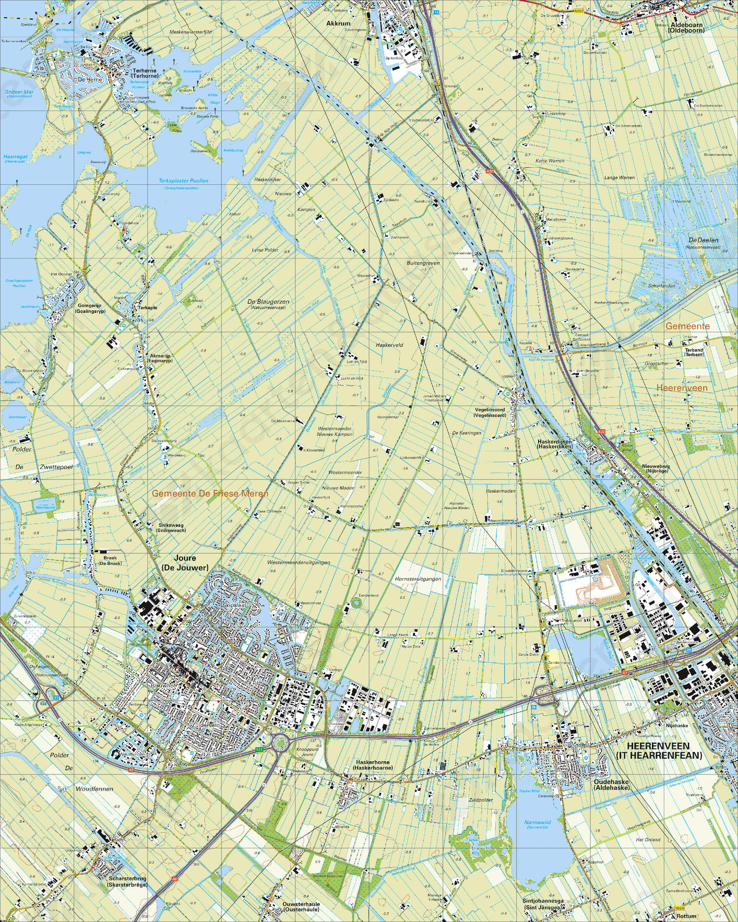 Digitale Topografische Kaart 11C Joure | Kaarten En Atlassen.nl