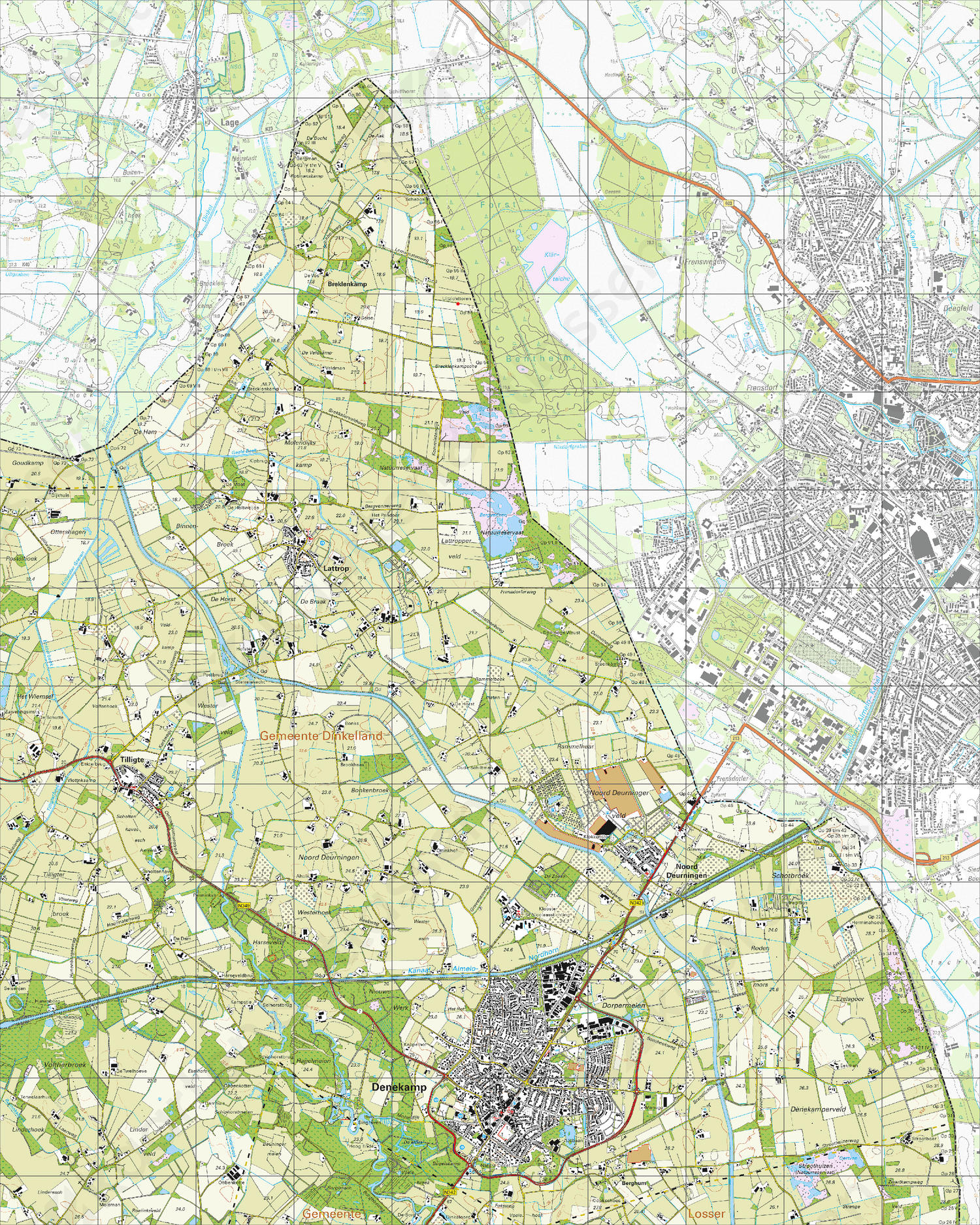 Digitale Topografische Kaart 29A Denekamp | Kaarten En Atlassen.nl