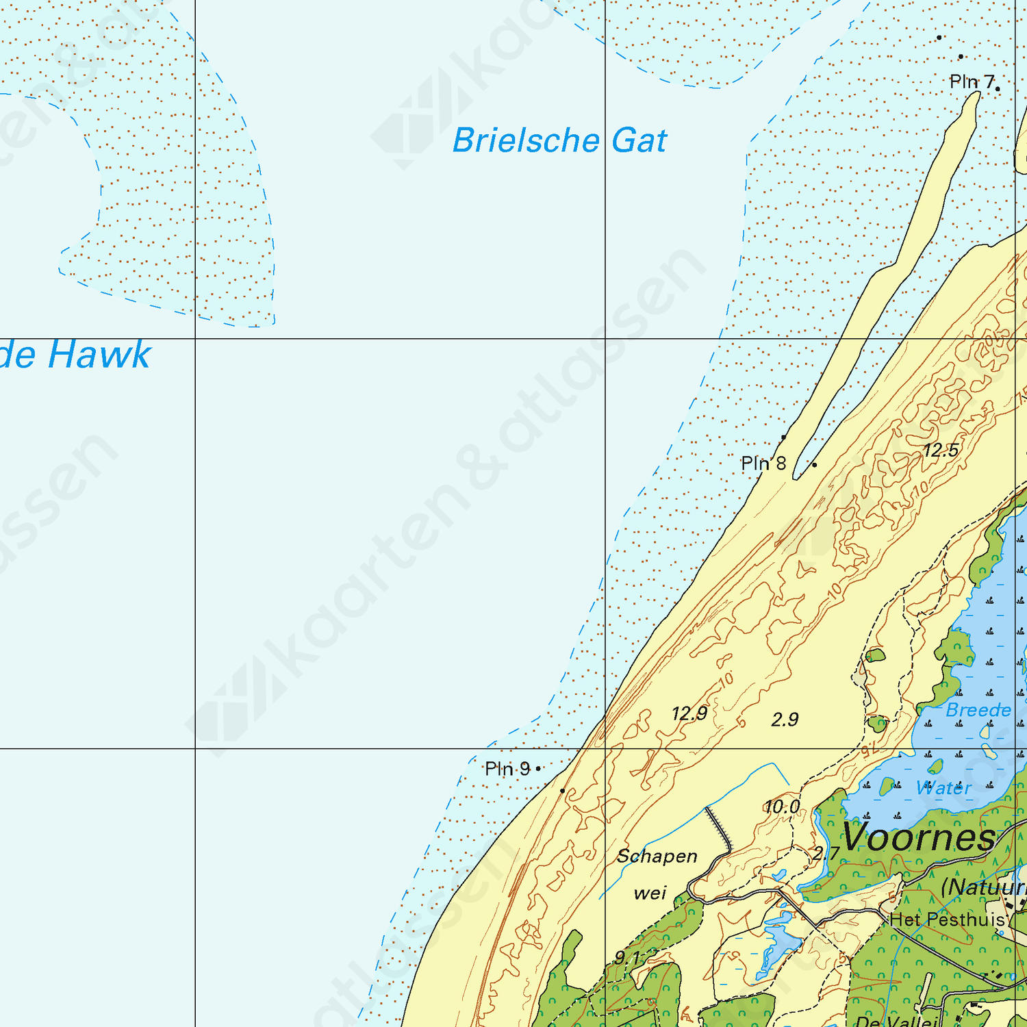 Topografische Kaart 37C Rockanje