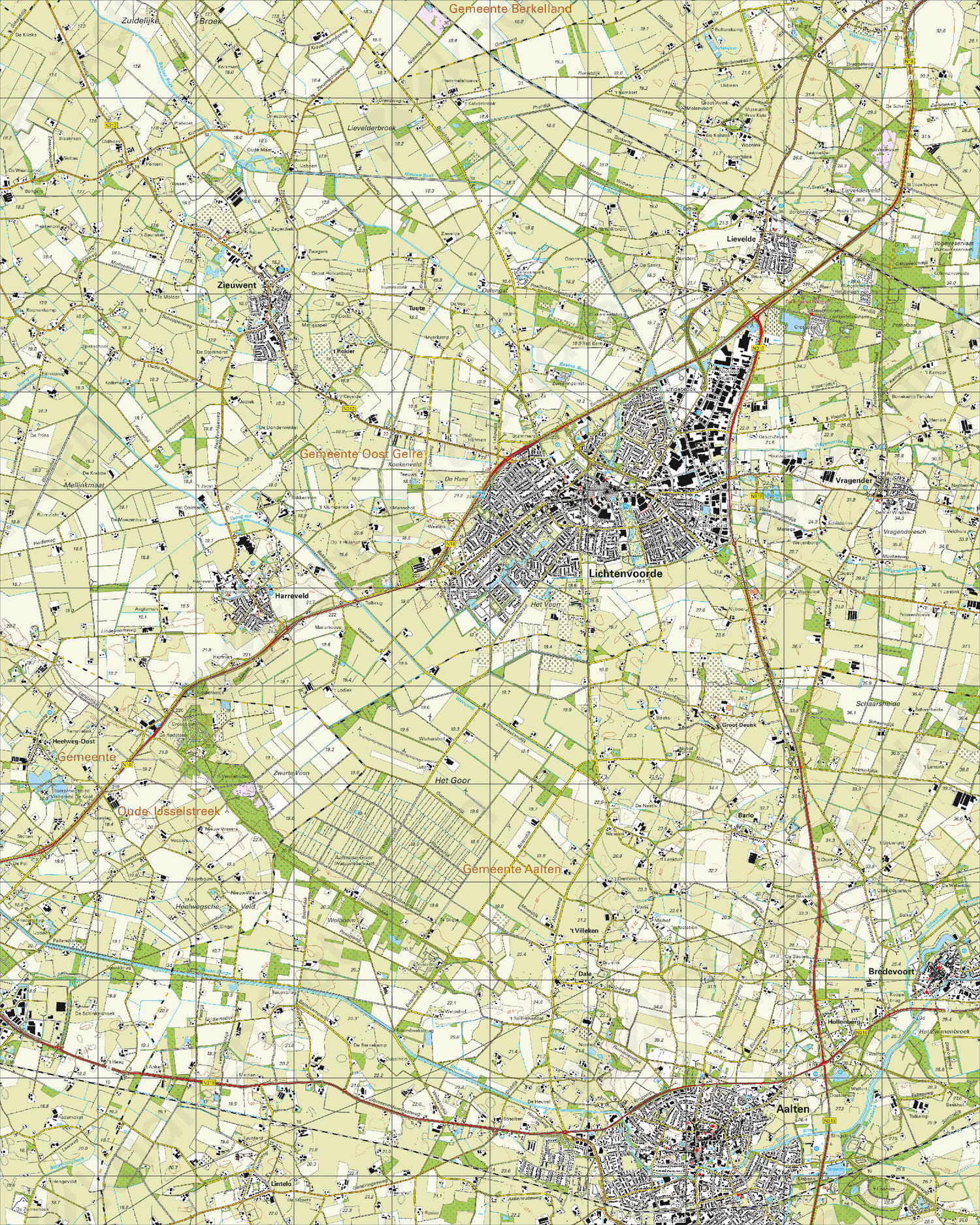 Digitale Topografische Kaart 41B Lichtenvoorde | Kaarten En Atlassen.nl