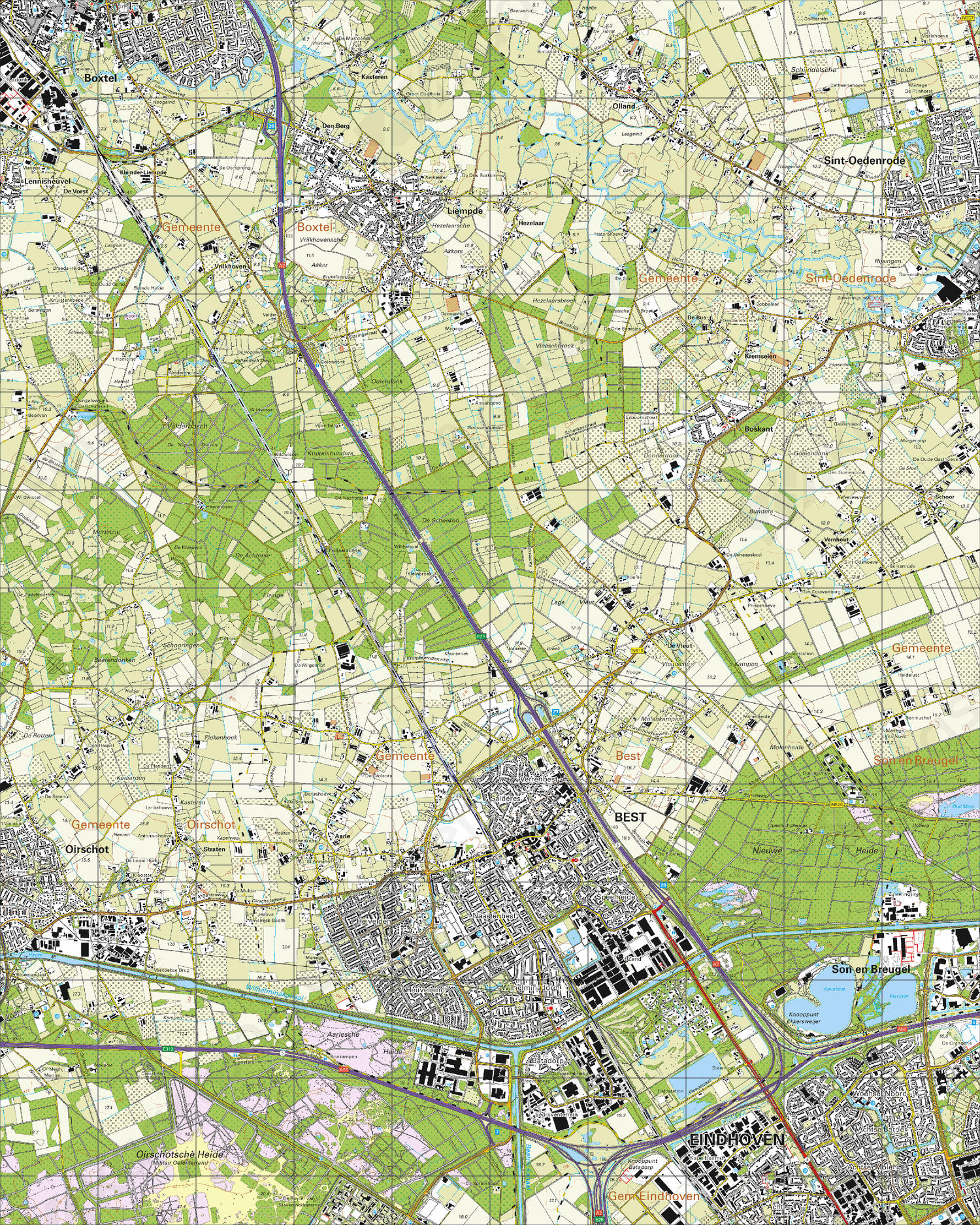 Topografische Kaart 51B Best | Kaarten En Atlassen.nl