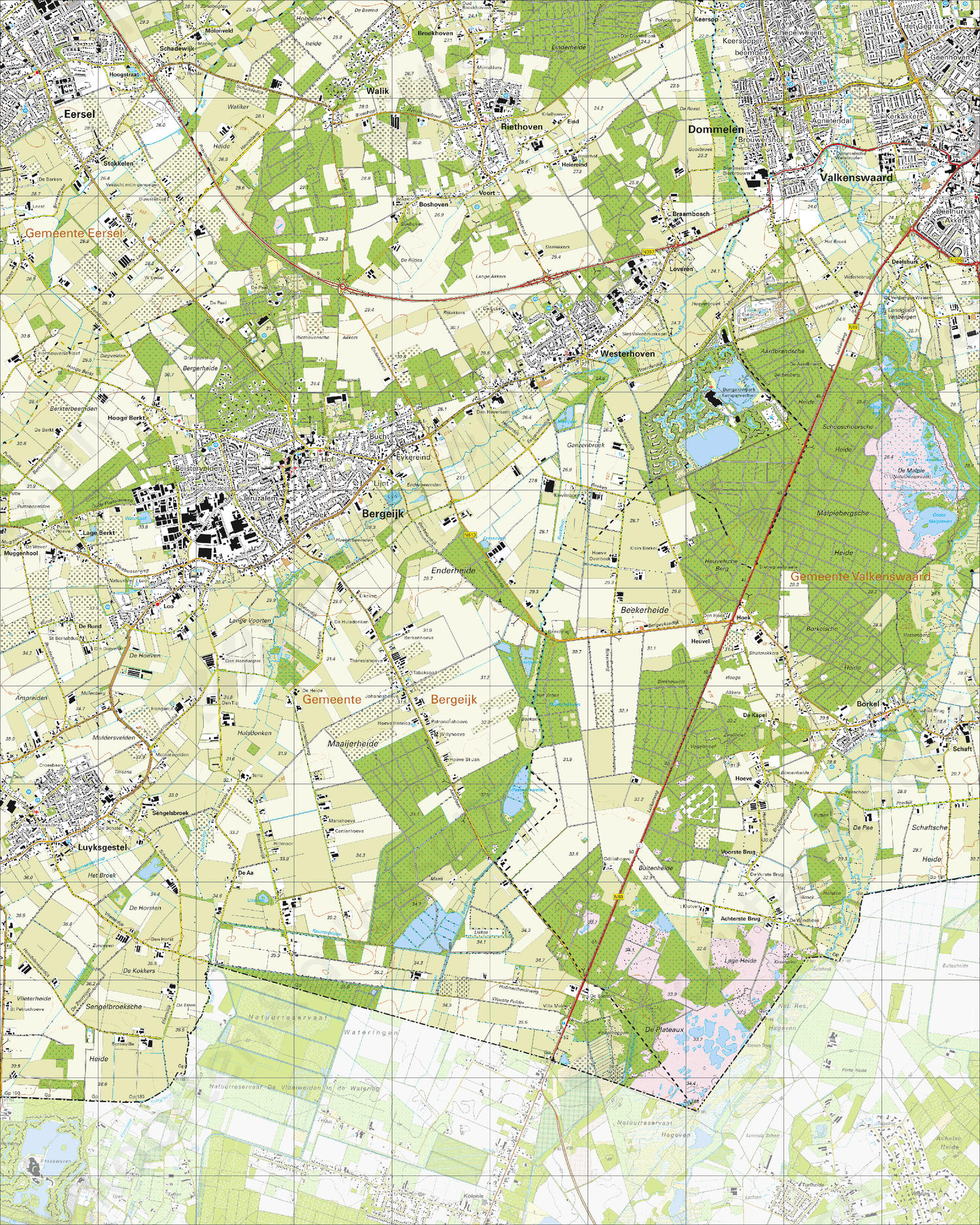 Topografische Kaart 57B Bergeijk | Kaarten En Atlassen.nl