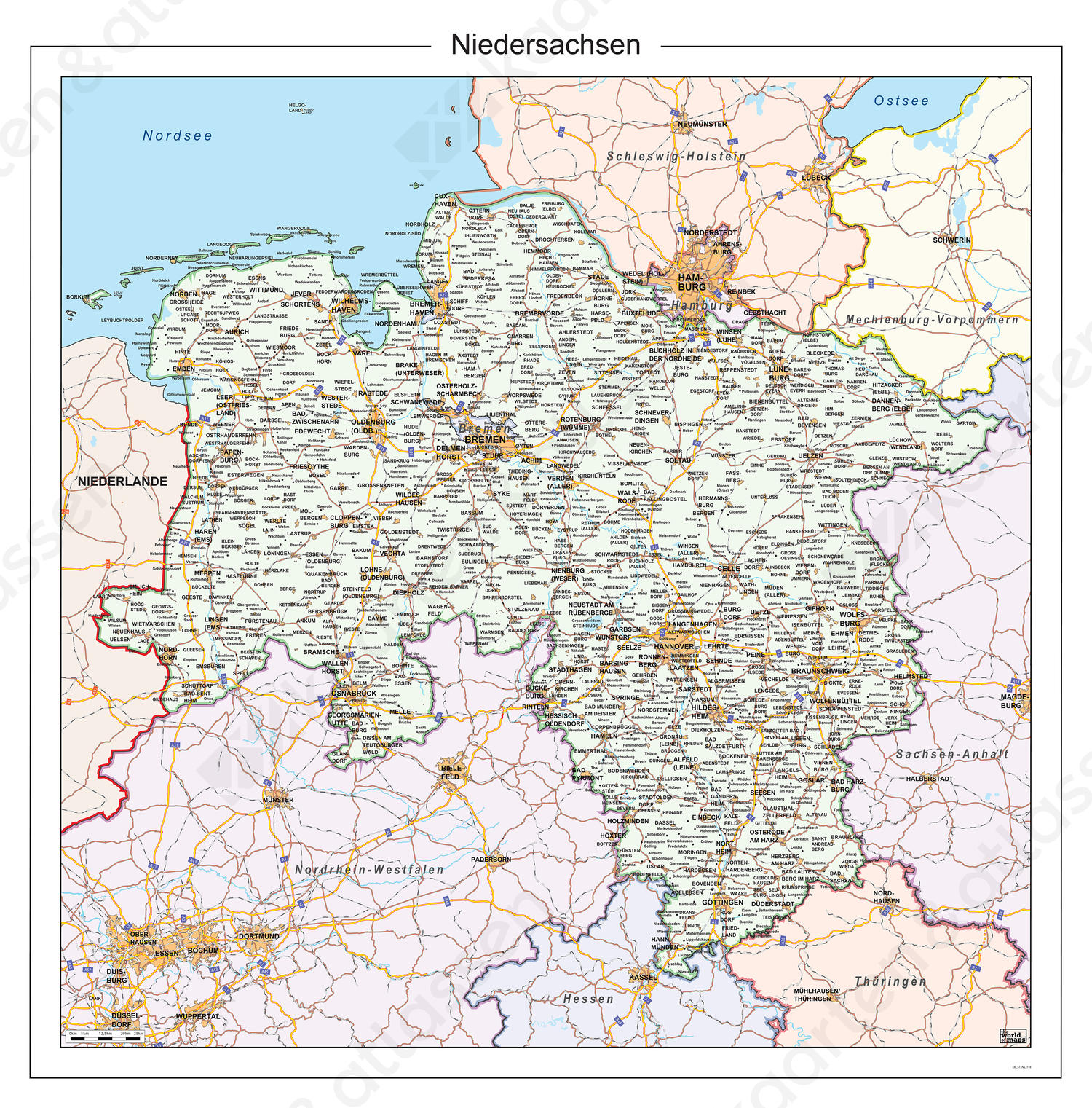 heloohaloo: 25 nieuwe Nedersaksen Duitsland Kaart