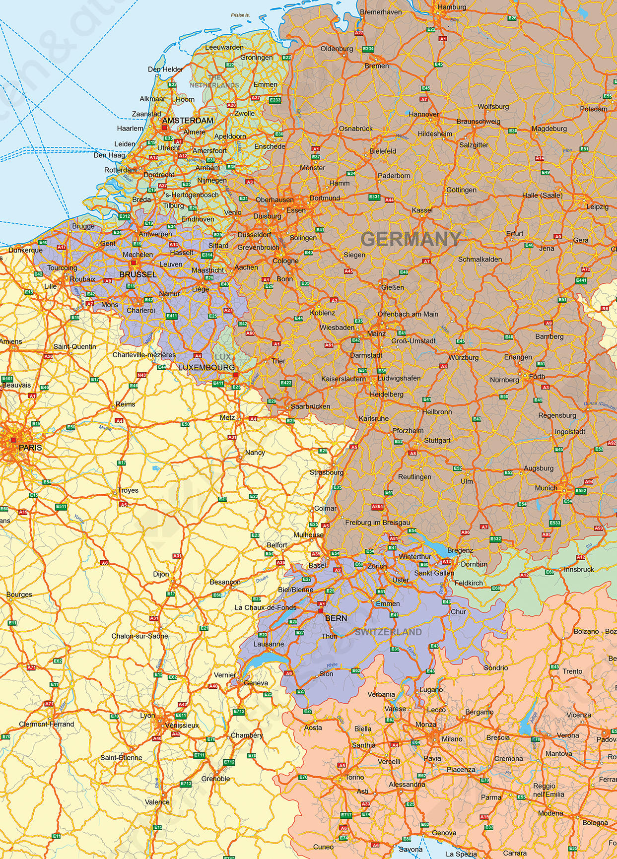 gelijktijdig Wiegen Succesvol Digitale Wegenkaart van Europa 1410 | Kaarten en Atlassen.nl