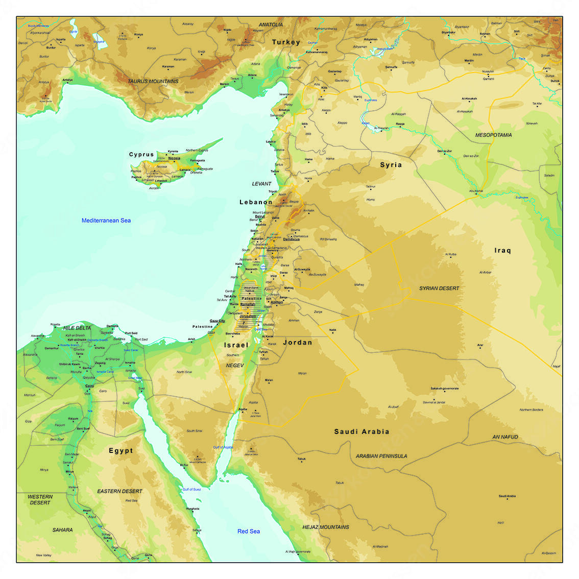 Israël en Omliggende Landen