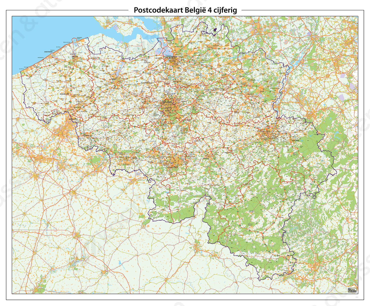 Postcode Zoeken Op Kaart Belgie Vogels 8012