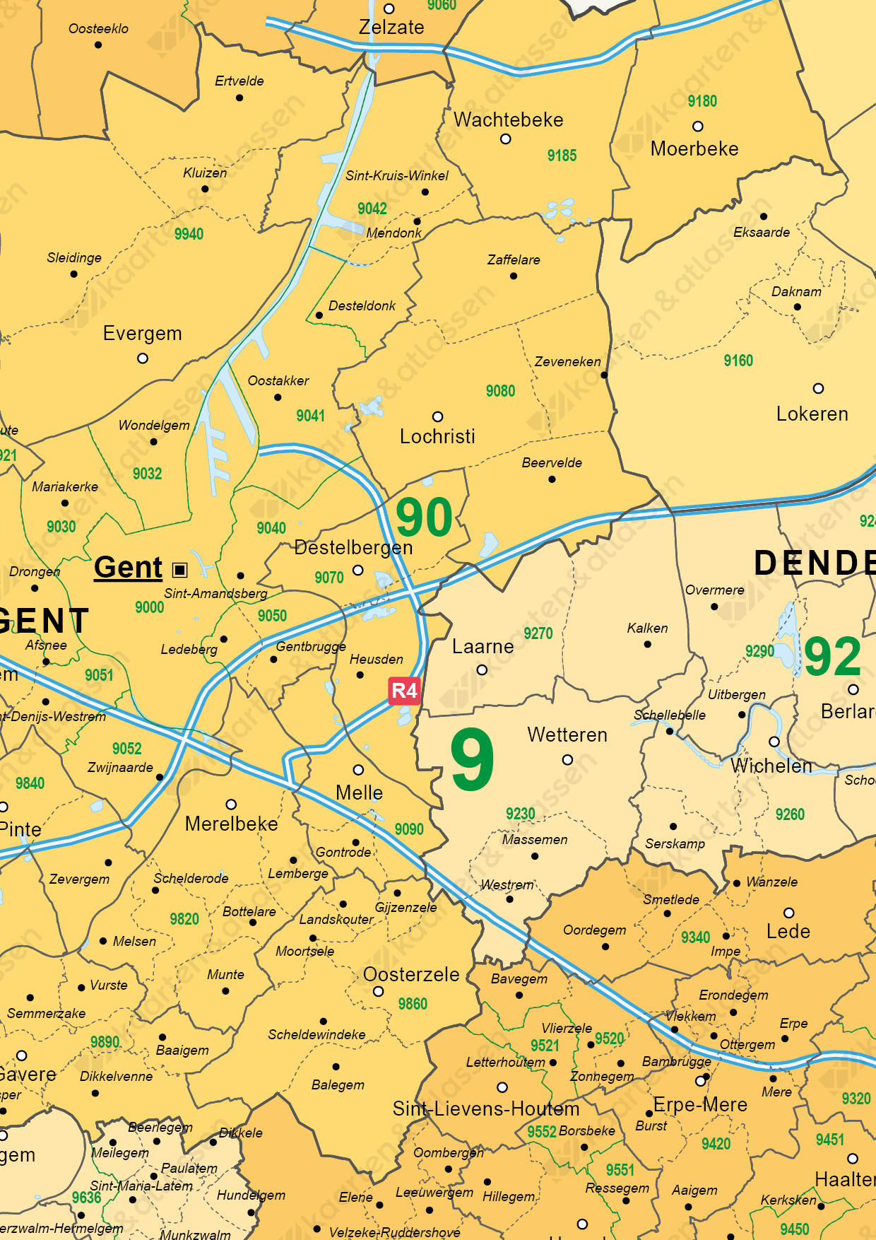 Kaart Nederland Met Gemeenten - Vogels