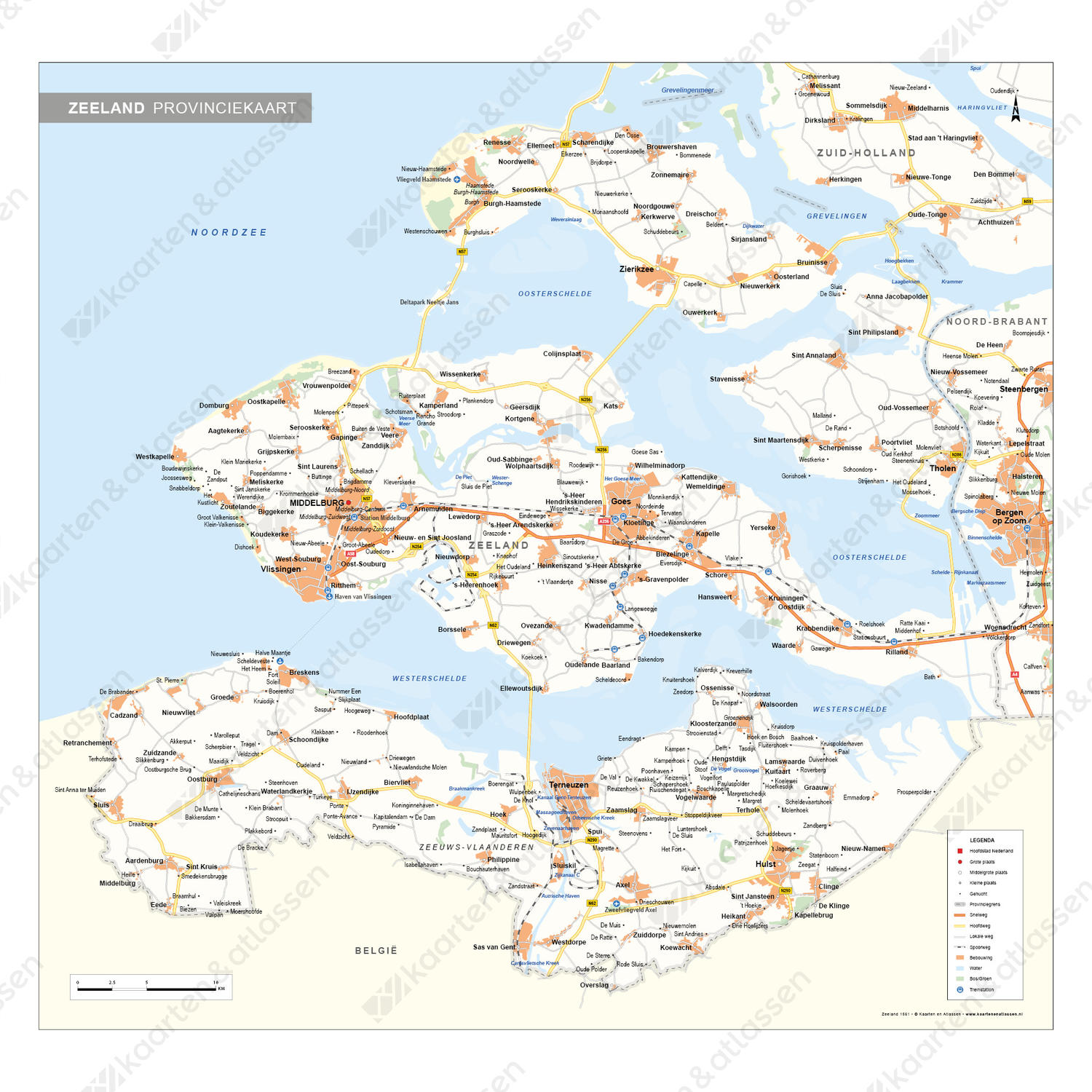 Kaart Van Zeeland | Duitsland Kaart