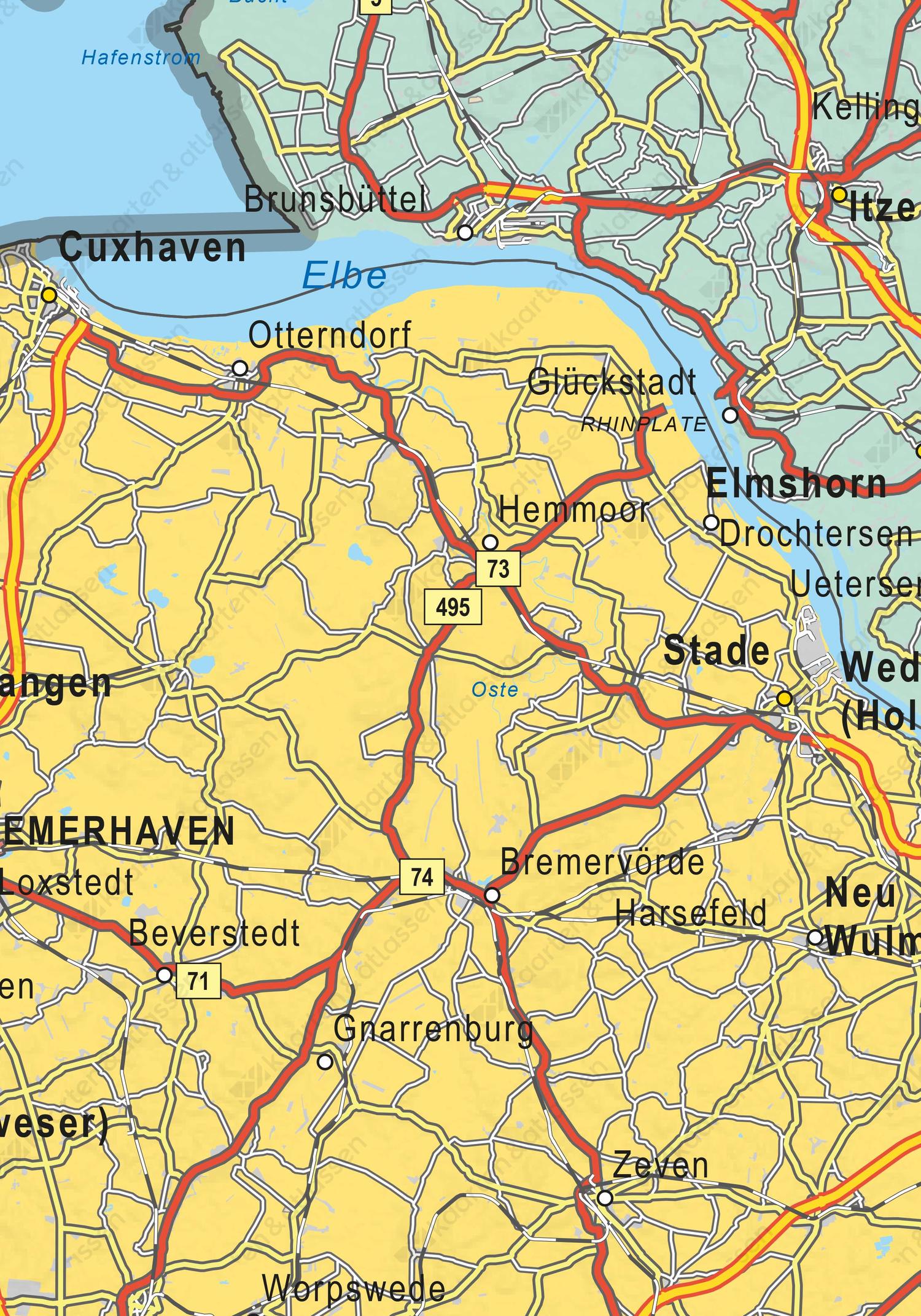 Whiteboard Noord-Duitsland 1564 | Kaarten en