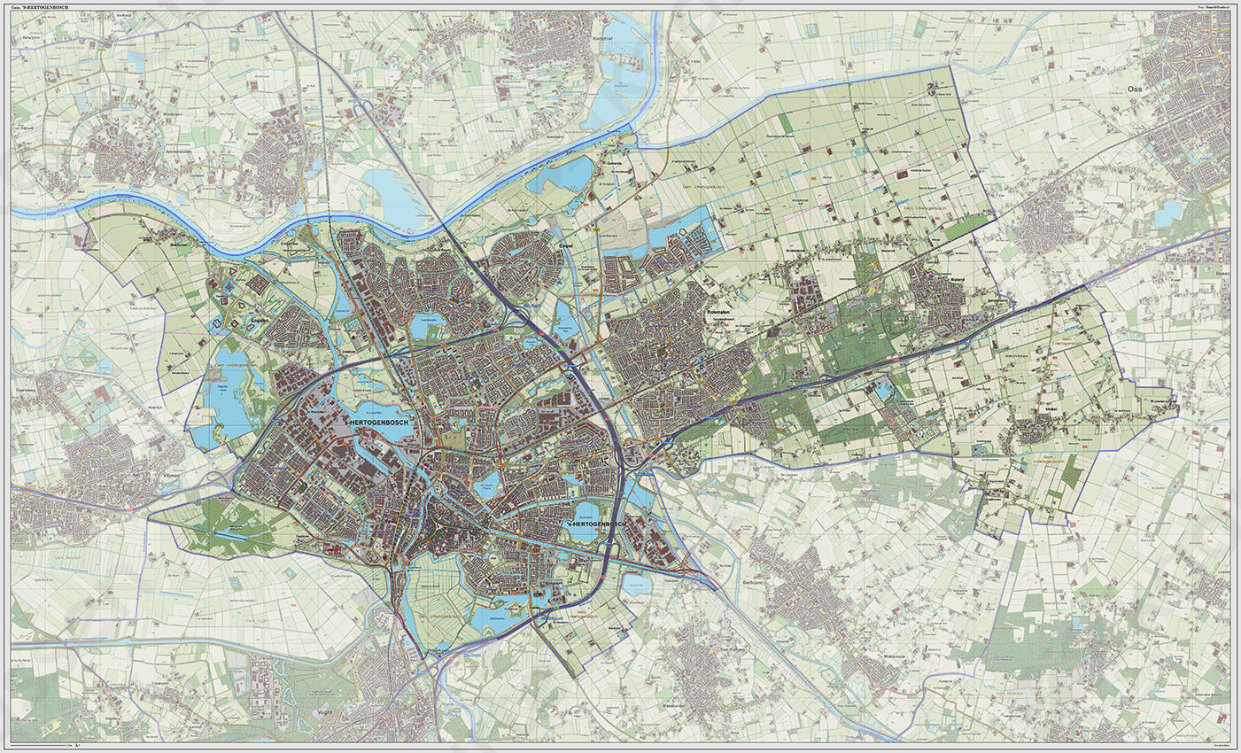 Trolley Anders voorjaar Digitale kaart 's-Hertogenbosch | Kaarten en Atlassen.nl