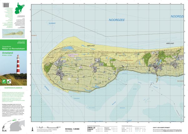 Topografische kaart Ameland - Afbeelding 2