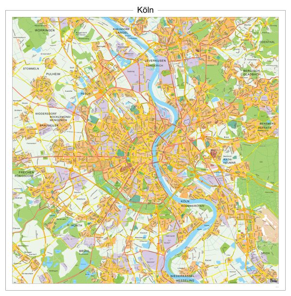 Digitaal - Bestel deze kaart digitaal als JPEG of EPS bestand