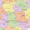 Staatkundige landkaart Bulgarije 1428 - Afbeelding 2