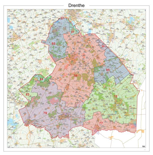 Digitaal - Bestel deze kaart digitaal als JPEG of EPS bestand