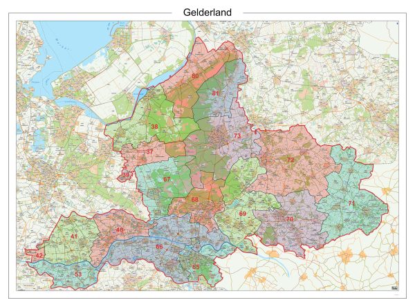 Digitaal - Bestel deze kaart digitaal als JPEG of EPS bestand