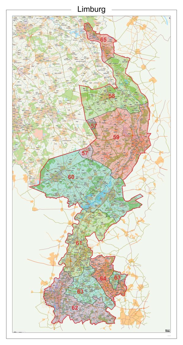 Digitaal - Bestel deze kaart digitaal als JPEG of EPS bestand