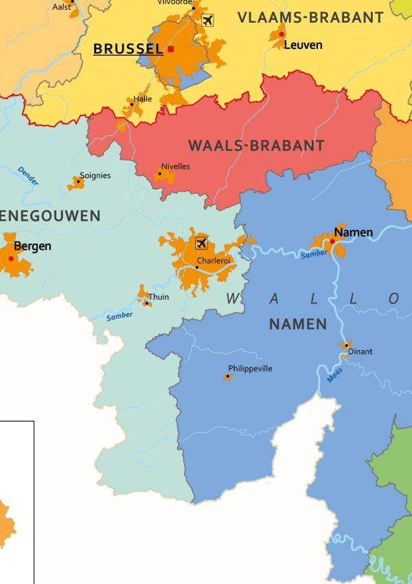 Schoolkaart België 1692 - Afbeelding 2