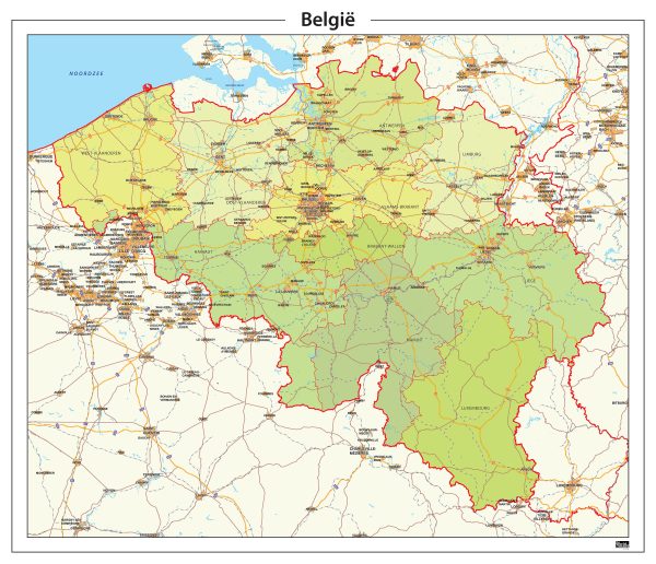 Digitaal - Bestel deze kaart digitaal als JPEG of EPS bestand