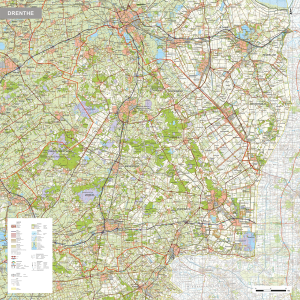 Drenthe provinciekaart