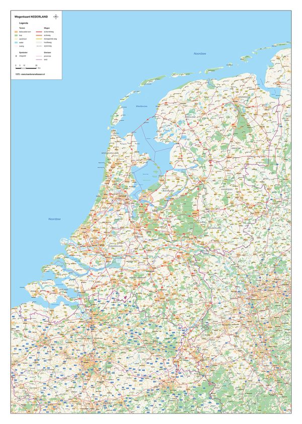 wegenkaart Nederland