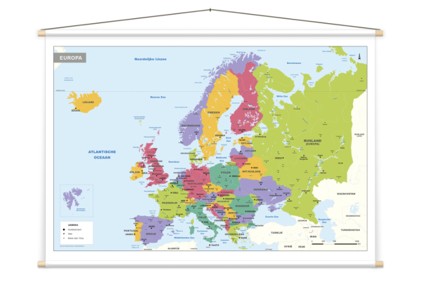 Europakaart Schoolkaart 1273 - Afbeelding 2