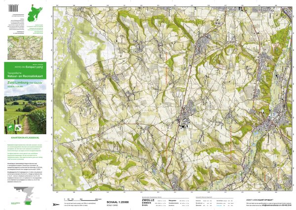 Topografische kaart Zuid Limburg - Het Geuldal - Afbeelding 2