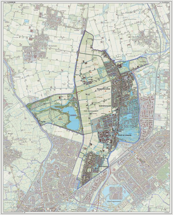 Digitaal - Bestel deze kaart digitaal als JPEG of EPS bestand