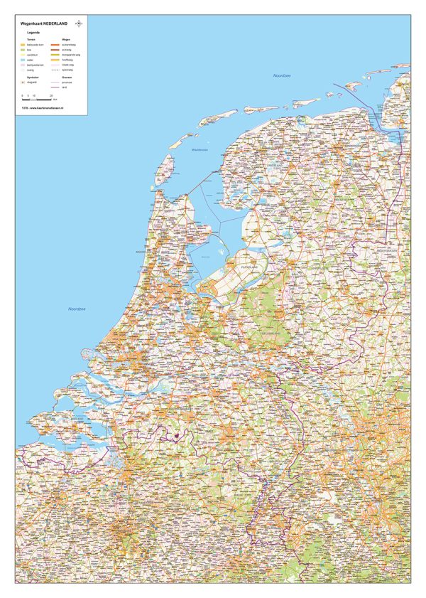 wegenkaart Nederland