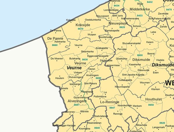 Postcode-/(Deel)Gemeente België 1- en 4-cijferig 1811 - Afbeelding 4